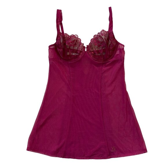 Victoria's Secret Other - Victoria's Secret lingerie cranberry 34B underwire adjustable back and straps